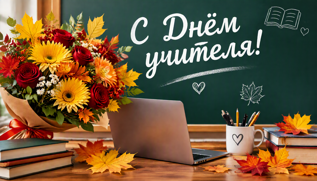 с Днём учителя! с Днём учителя!